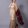 Premium Bhagalpur Tassar Gicha Silk Saree – Elegant & Traditional Handwoven Saree for Special Occasions - Image 2
