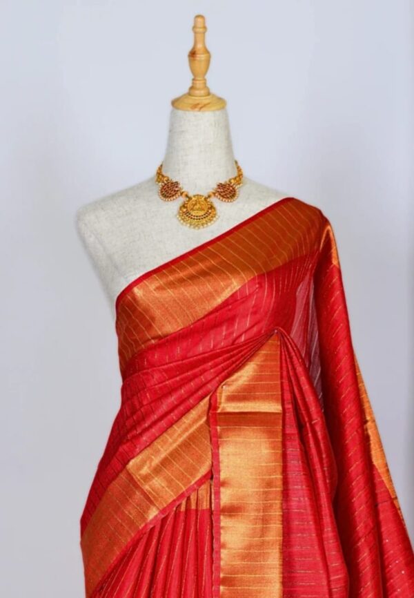 Premium Stepal Silk Saree with Sequence Pallu – Ideal for Weddings & Special Occasions