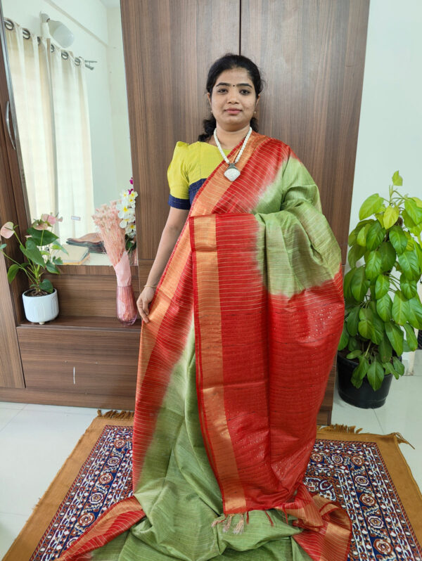 Premium Stepal Silk Saree with Sequence Pallu – Ideal for Weddings & Special Occasions