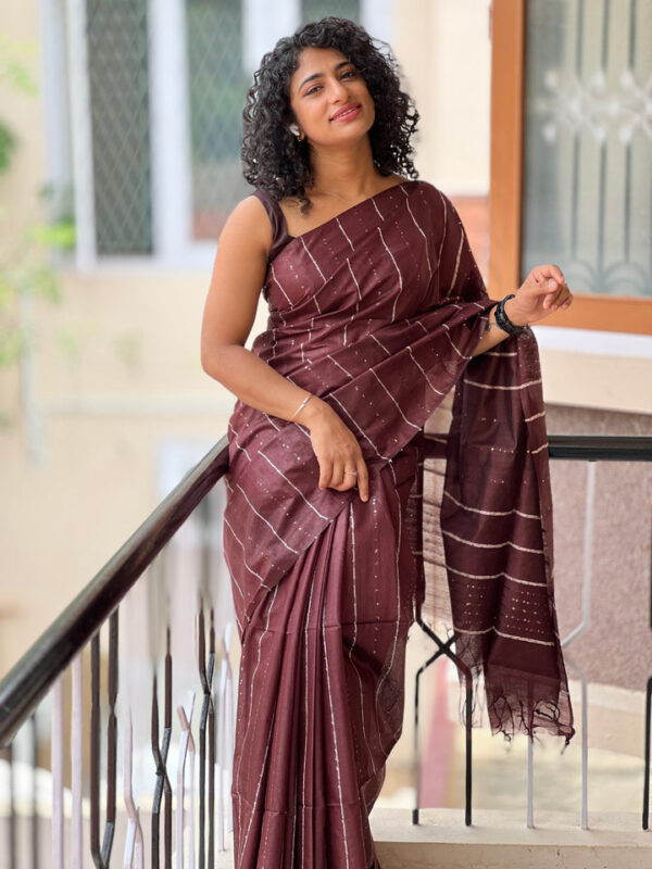 Exquisite Stepal Silk Saree – Lightweight & Breathable for Every Occasion - Image 3