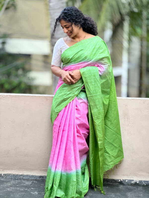 Elegant Katan Silk Saree – Timeless Beauty in Every Thread - Image 3