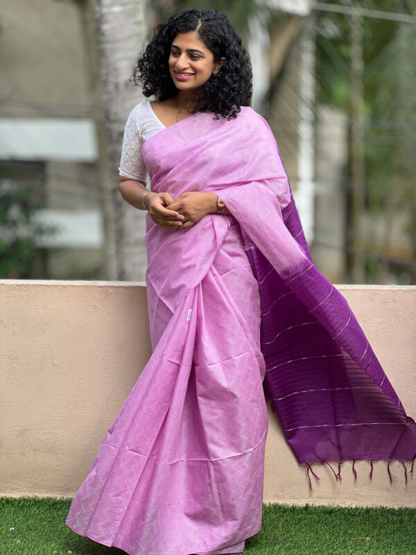 Elegant Katan Silk Saree – Timeless Beauty in Every Thread - Image 3