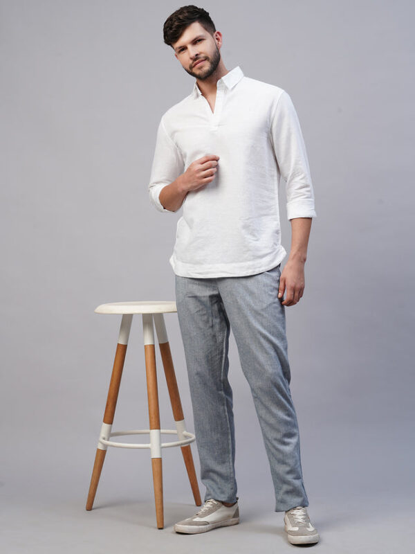 Timeless Elegance: Handloom Made Cotton Khadi Shirt - Image 4