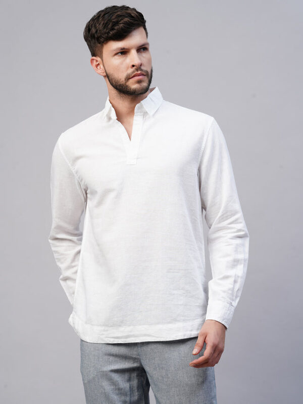 Timeless Elegance: Handloom Made Cotton Khadi Shirt - Image 6