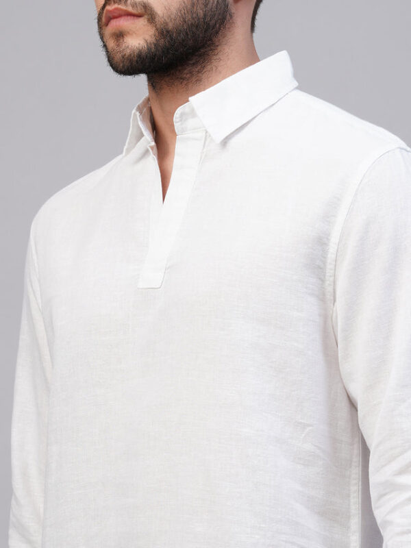 Timeless Elegance: Handloom Made Cotton Khadi Shirt - Image 8