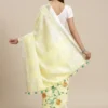 Elegant Slub Linen Embroidery Work Saree – A Touch of Craftsmanship & Grace - Image 3
