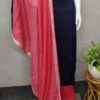 Elegant Khadi Linen Dupatta Dress Material – A Fusion of Tradition and Comfort - Image 3