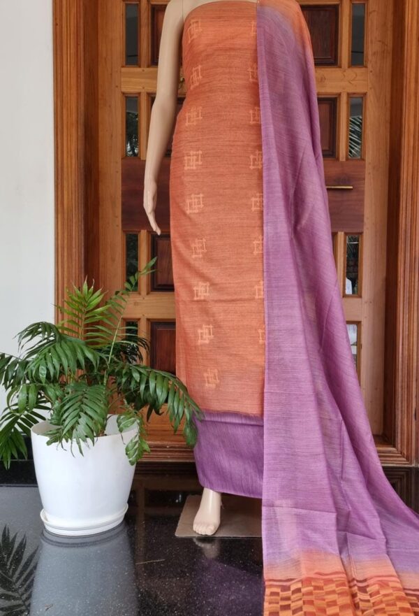 Elegant Banswada Silk (Bamboo Silk) Weaving Work Dress Material – Traditional Craft with Modern Flair - Image 3