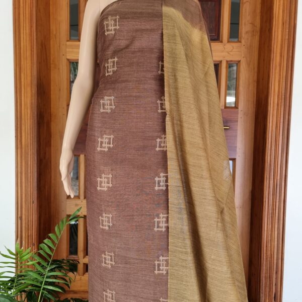 Elegant Banswada Silk (Bamboo Silk) Weaving Work Dress Material – Traditional Craft with Modern Flair