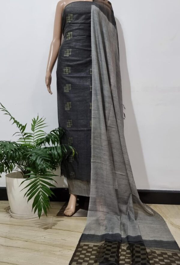 Elegant Banswada Silk (Bamboo Silk) Weaving Work Dress Material – Traditional Craft with Modern Flair - Image 3