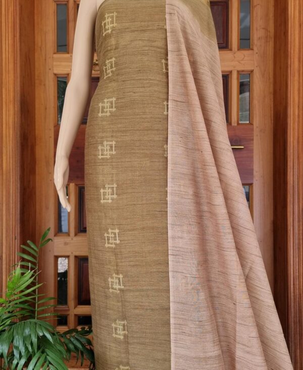 Elegant Banswada Silk (Bamboo Silk) Weaving Work Dress Material – Traditional Craft with Modern Flair
