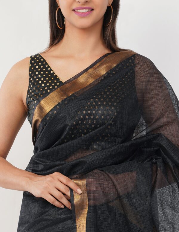Exquisite Kota Doria Silk Saree – A Perfect Fusion of Tradition and Sophistication - Image 2