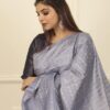 Full Body Handwoven Handloom Katan Silk Saree – A Masterpiece of Craftsmanship and Elegance