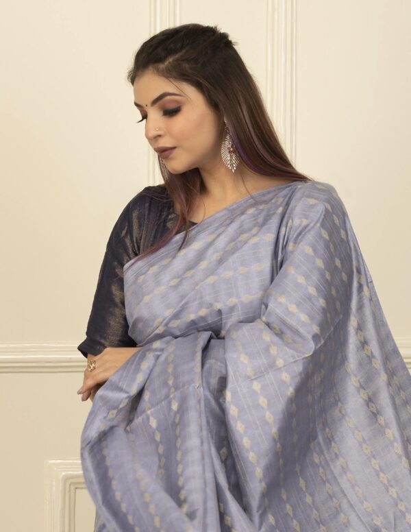 Full Body Handwoven Handloom Katan Silk Saree – A Masterpiece of Craftsmanship and Elegance